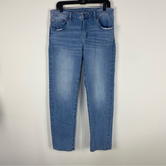 American Eagle Mens Original Straight Light Wash Denim Jeans - Picture 1 of 5
